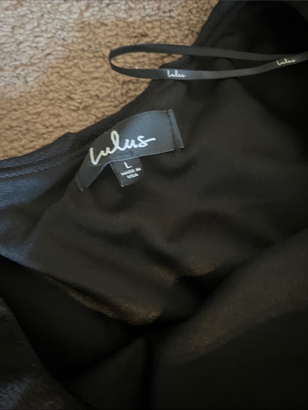Lulu's Black One-Shoulder Ruffle Gown - Picture 2 of 5